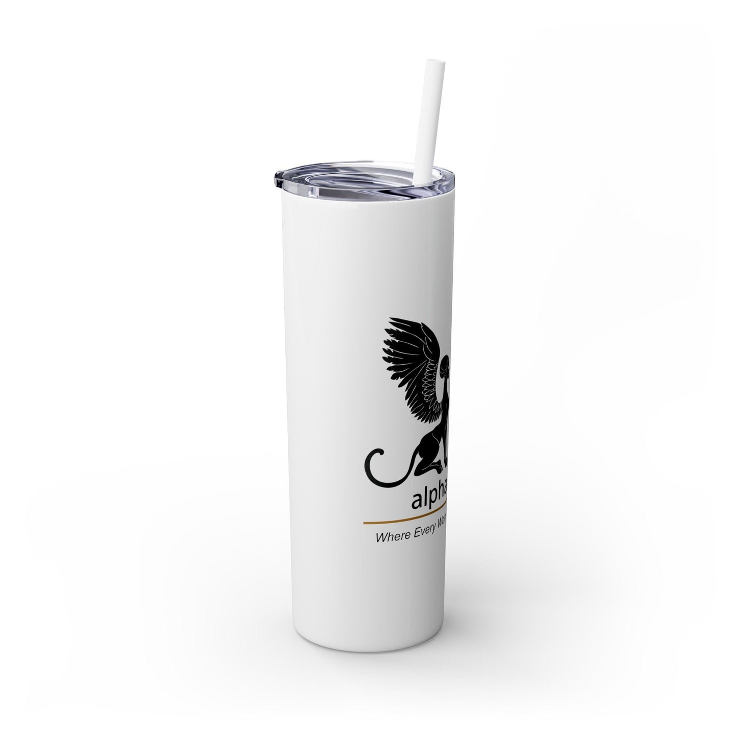 Skinny Tumbler with Straw, 20oz